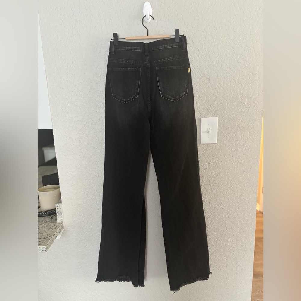 Western Distressed Black Jeans - Picture 7 of 8